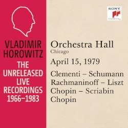 Vladimir Horowitz in Recital at Orchestra Hall Chicago April 15 1979
