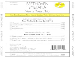 Beethoven: Piano Trio No. 3 In C Minor / Smetana: Piano Trio In G Minor