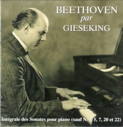 Beethoven par Gieseking