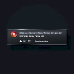 In de olie