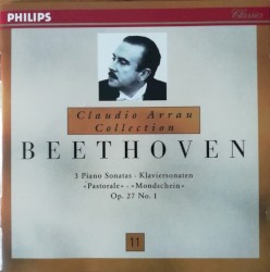 3 Piano Sonatas - Klaviersonaten - "Pastorale" - "Mondschein", Op. 27 No. 1