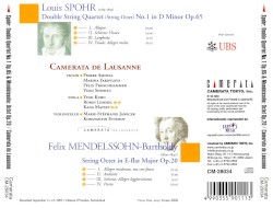 Spohr: Double String Quartet no. 1, op. 65; Mendelssohn: String Octet, op. 20