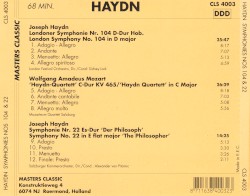 Symphony No.104 / Haydn-Quartett / Symphony No.22