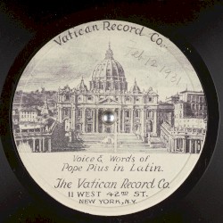 Voice & Words of Pope Pius