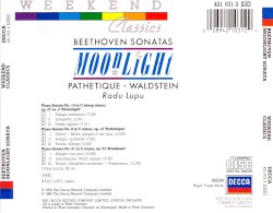 Beethoven Sonatas: Moonlight / Pathetique / Waldstein