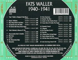 The Chronological Classics: Fats Waller 1940-1941