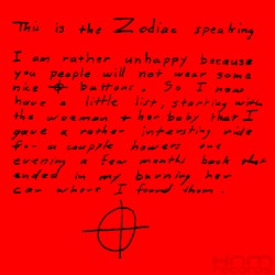 The Zodiac Killer