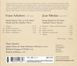 Schubert: String Quartet no. 14 “Death and the Maiden” / Sibelius: String Quartet, op. 56 “Intimate Voices”