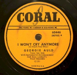 The Man With the Horn / I Won't Cry Anymore