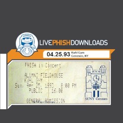 1993-04-25: Kuhl Gym, SUNY Geneseo, Geneseo, NY, USA