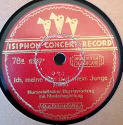 Ich, meine Alte und mein Junge / Sächsische Gemütlichkeit