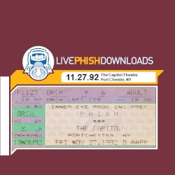 1992-11-27: The Capitol Theatre, Port Chester, NY, USA