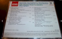 Toronto Symphony Orchestra 1994/95 Season: Musically Speaking