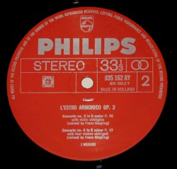 L'Estro Armonico, Op. 3, Volume I: Concerti Nos. 1-2-3-4