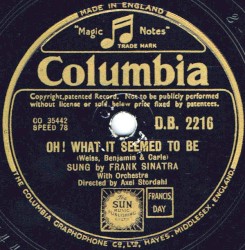 Oh! What It Seemed to Be / Homesick That's All