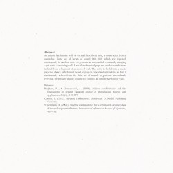 Organised Sound: Infinitary Combinatorics of a Finite Set