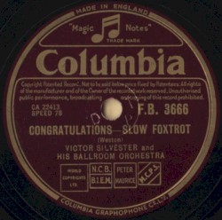 Congratulations / Kiss in the Dark