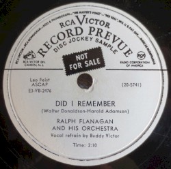 Did I Remember / Lullaby of Birdland