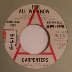For All We Know / Don't Be Afraid