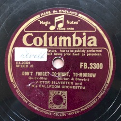 Don't Forget To-Night, To-Morrow / I Can't Believe It Was All Make-Believe