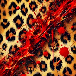 LEOPARD EATS FACE