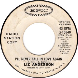 I’ll Never Fall in Love Again