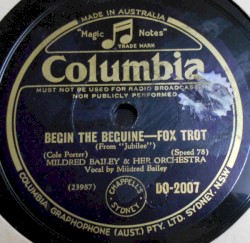 Begin the Beguine / The Madam Swings It