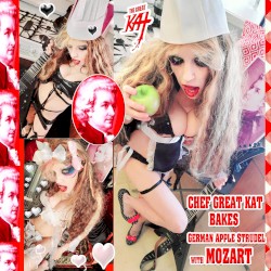 Chef Great Kat Bakes German Apple Strudel With Mozart