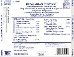 Hungarian Festival: Háry János Suite / Rákóczi March / Hejre Kati / Hungarian Rhapsodies