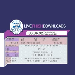 1992-03-06: The Music Hall, Portsmouth, NH, USA