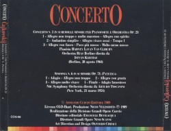 Concerto no. 1 per pianoforte, op. 23 / Sinfonia no. 6 "Patetica"