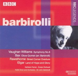 Vaughan Williams: Symphony no. 8 / Bax: Oboe Quintet / Rawsthorne: Street Corner Overture / Elgar: Land of Hope and Glory