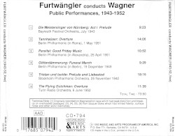 Wilhelm Furtwangler conducts Wagner from 1943-52 concerts