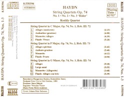 String Quartets, op. 74: No. 1 / No. 2 / No. 3 "Rider"