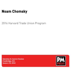 2016 Harvard Trade Union Program
