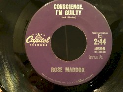 Conscience, I’m Guilty