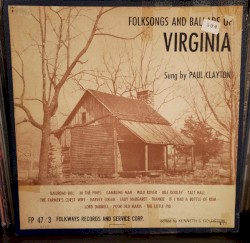 Folksongs And Ballads Of Virginia