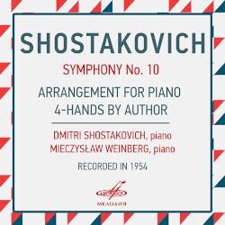 Symphony no. 10, arrangement for piano 4-hands by author (recorded in 1954)