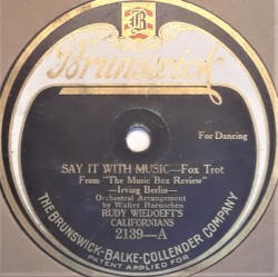 Say It With Music / South Sea Isles