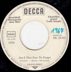 Am I That Easy to Forget / Pretty Ribbon