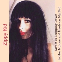 Sweet Is Stripping Down to Her Nylons and Heels on My Bed