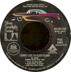 I Don't Like to Sleep Alone