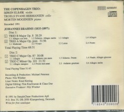 Johannes Brahms - Complete Trios