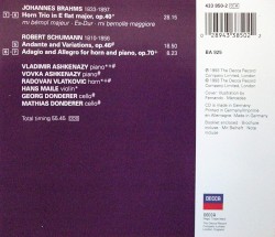 Brahms: Horn Trio Op 40; Schumann Andante & Variations Op. 46, Adagio and Allegro