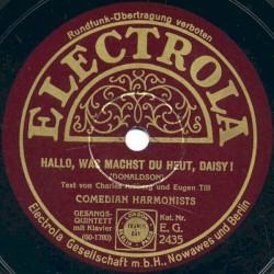 Hallo, was machst du heut, Daisy! / Ich hab dich lieb, braune Madonna