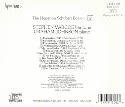 The Hyperion Schubert Edition, Volume 2: Schubert's Water Songs