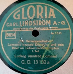 Lommels neueste Erfindung und sein Brief an Lehrer Stockschnupfen