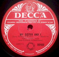 My Sister and I / When the Lights Go on Again