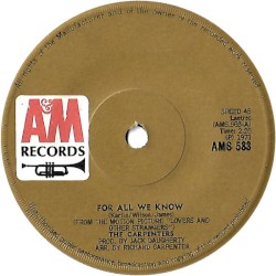 For All We Know / Don't Be Afraid