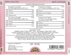 Concertos for Violin BWV 1041 & 1042, Concerto for Two Violins BWV 1043, Concerto for Violin & Oboe BWV 1060